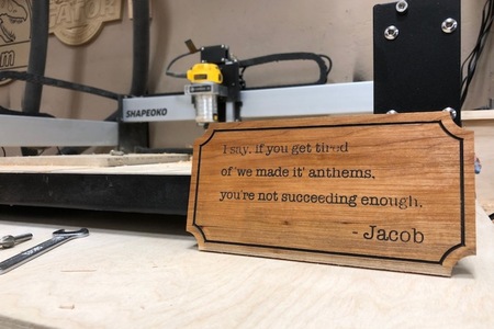 INSPIRATIONAL QUOTE PLAQUE