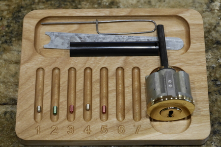 LOCK RE-KEY TRAY
