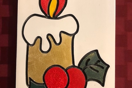 CHRISTMAS SIGN - CANDLE