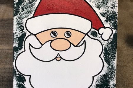 CHRISTMAS SIGN - SANTA FACE