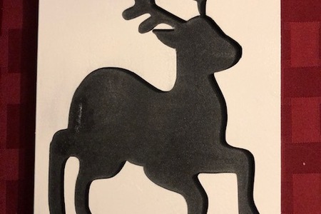 CHRISTMAS SIGN - REINDEER