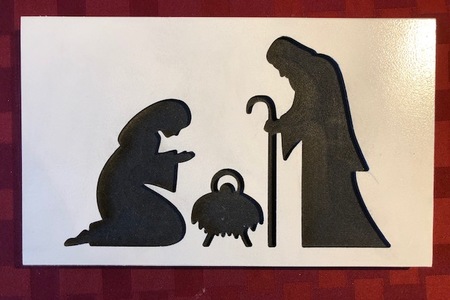 CHRISTMAS SIGN - MANGER 2