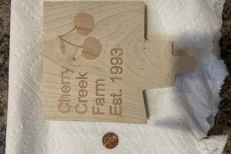 MAPLE PROPERTY MAP WITH CHERRY INLAY