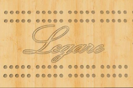 DOUBLE TRACK CRIBBAGE BOARD W/ 1/8 HOLES