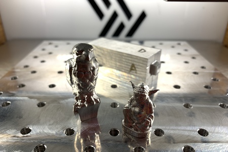 MINIATURE MALTESE FALCON IN ALUMINUM