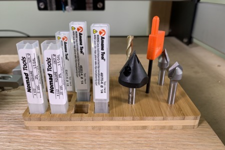 ENDMILL AND V-BIT ORGANIZER (FUSION360)