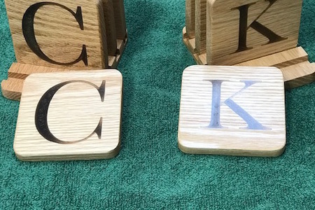 MONOGRAMMED COASTERS