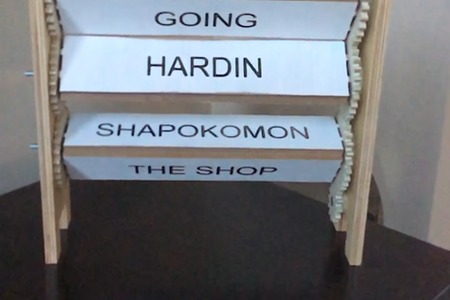 GEARED 3-WAY SHOP SIGN