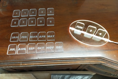 “A CALENDAR DESK CREATION (LED BACKLIT)