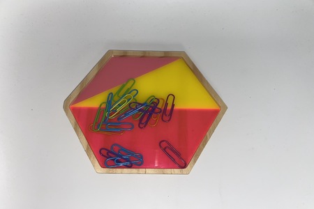 WOOD AND ACRYLIC TRAY