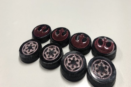 STAR WARS CHECKER PIECES