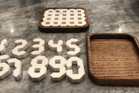 NUMBER PUZZLE COASTER