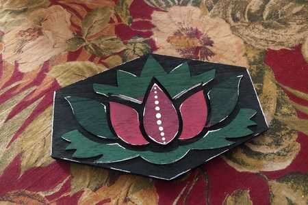 LOTUS WOOD RELIEF