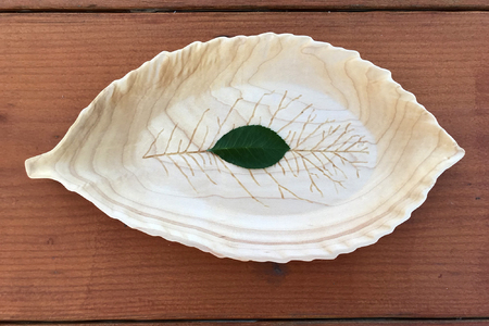 LEAF TRAY - HARD MAPLE WOOD