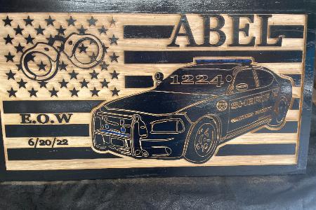 FALLEN LEO FLAG SIGN