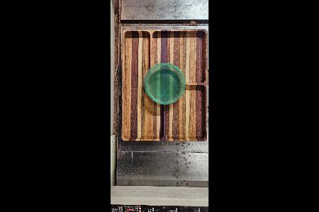 SERVING TRAY WITH DIP BOWL